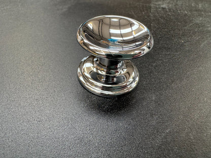 NEW Perrin & Rowe 6090 CP Chrome Large Concave Drawer Handle Knob AX4467