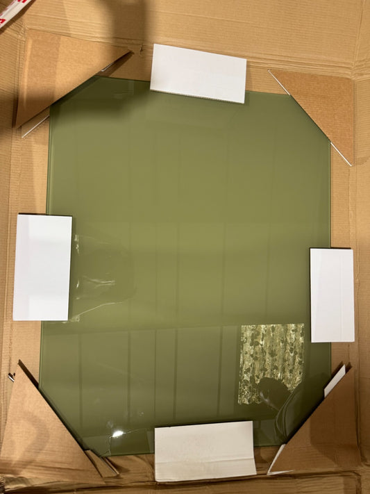 New Kitchen toughen Glass Splashback 600 x 750mm Willow Green BR2318
