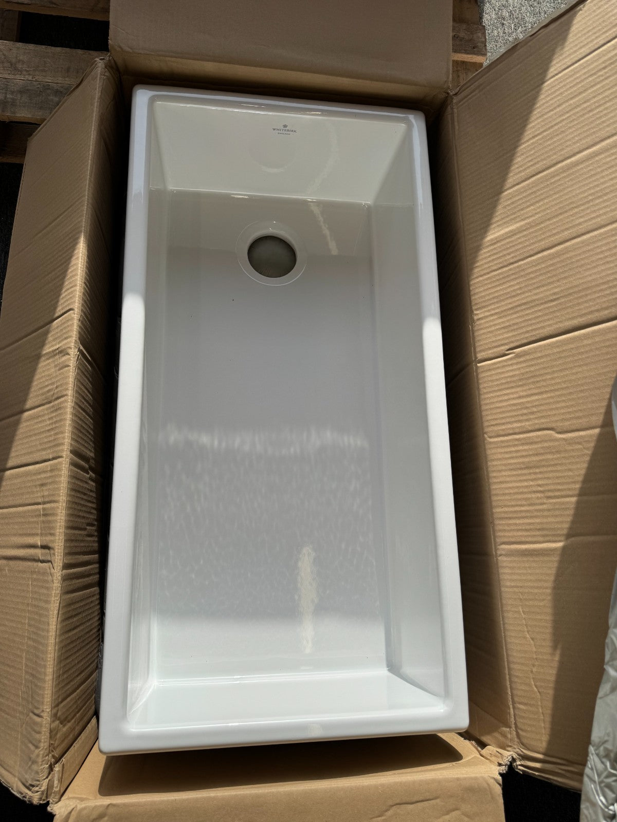 NEW Whitebirk Waddington 36 914m Ceramic White Kitchen Sink Shaws belfast BR4347