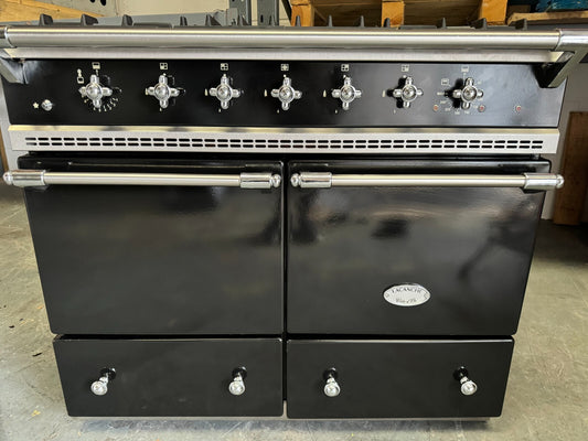 Lacanche Cluny 100cm Range Cooker Oven Black & Chrome appliance B3269