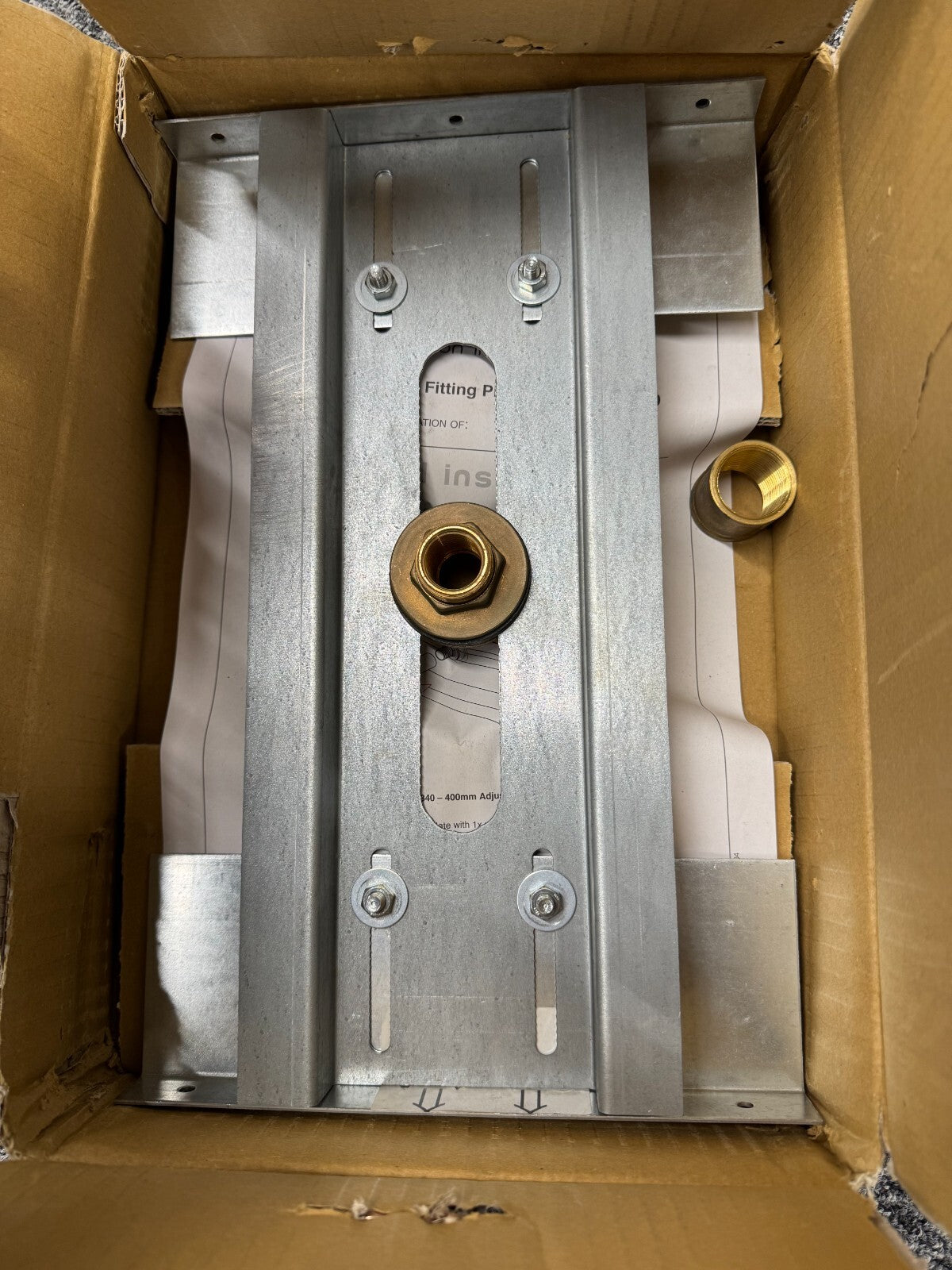 NEW Hansgrohe Fixing plate for wall mounted bath spout 07002273 BR851