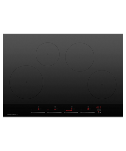 NEW Fisher & Paykel Induction hob CI764DTB4 76cm Series 7 4 Zone Black BR