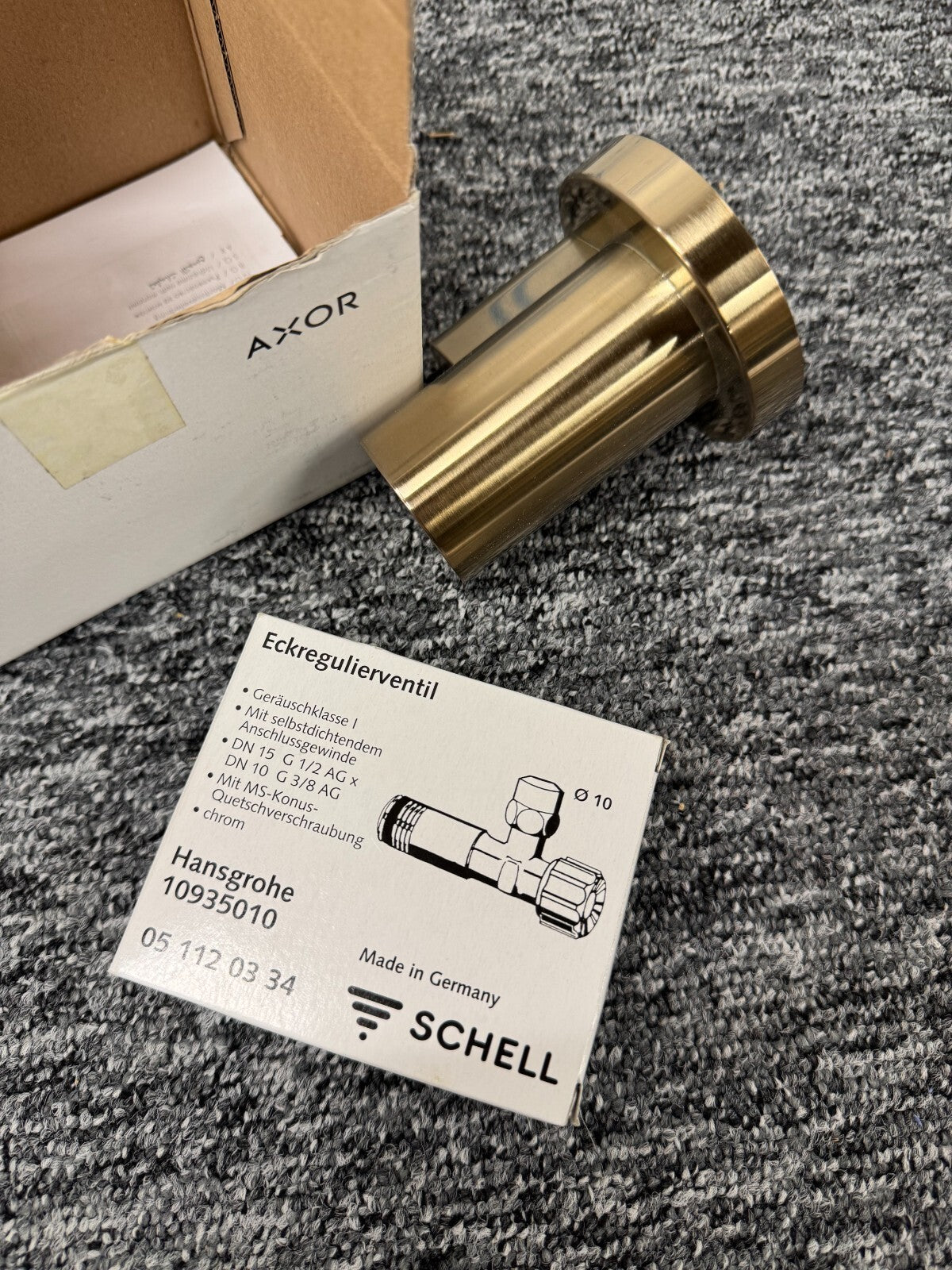NEW Hansgrohe Axor 51307140 Eckventil angle valve slipcase Bronze BR858