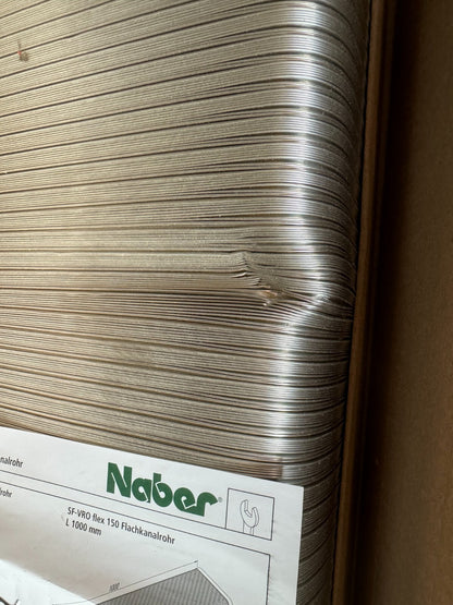 NABER SF-VRO FLEX 150 Flat Duct Pipe 500 mm Length Profile Gaskets COMPAIR STEEL