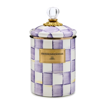 NEW Authentic Mackenzie Childs VIOLET CHECK Items tableware IN STOCK kettle
