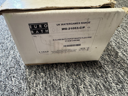 NEW Euro Bath WG-21053 - C/P pop up waste flexi bath Plumbing kit BR2114