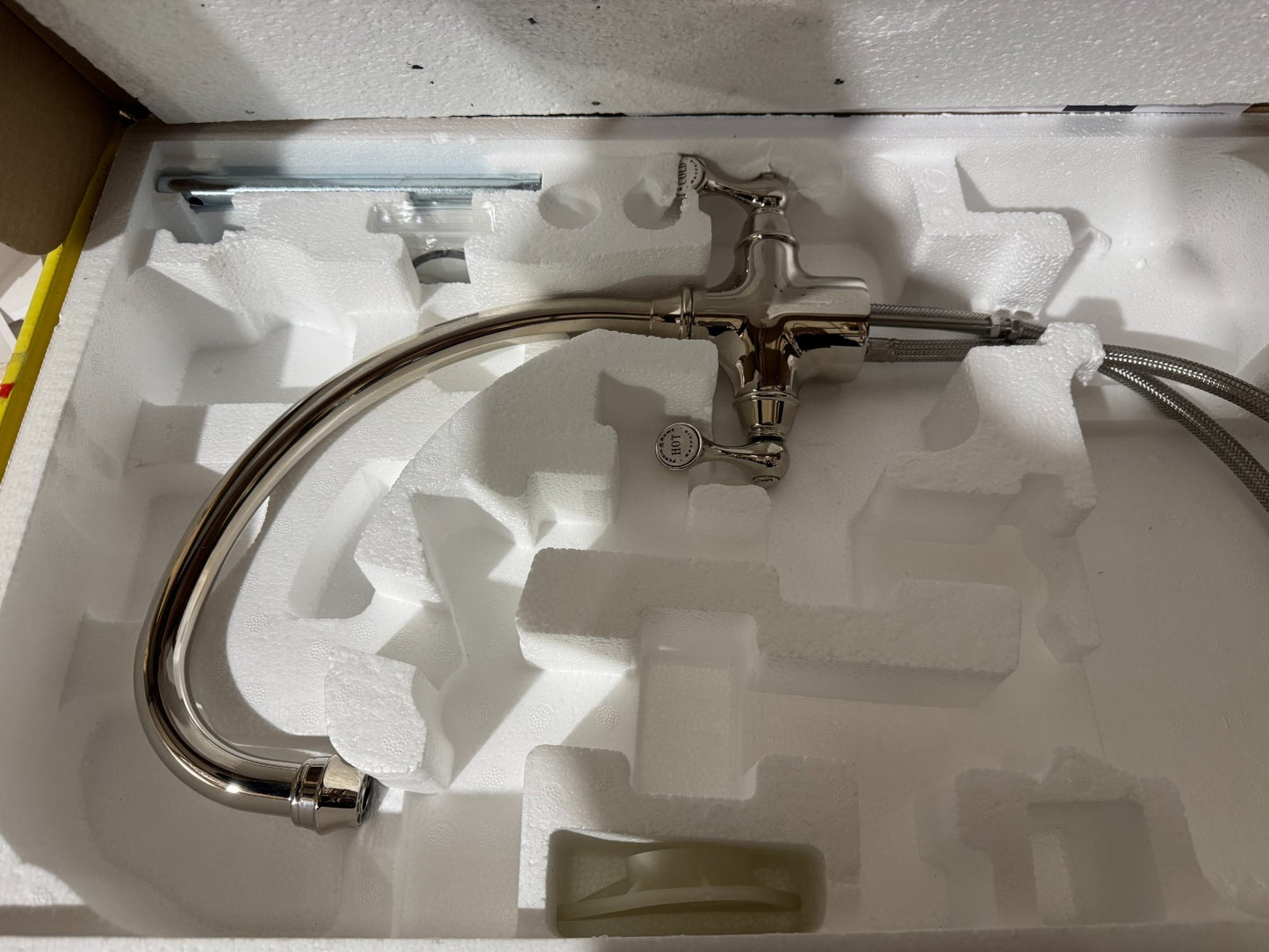 NEW Perrin & Rowe 4320NI Estruscan Kitchen mixer Lever Tap NICKEL BR4186