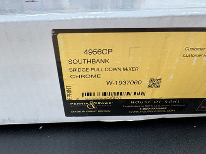 NEW Perrin & Rowe 4956CP Southbank Kitchen bridge pull down Tap CHROME AX4302