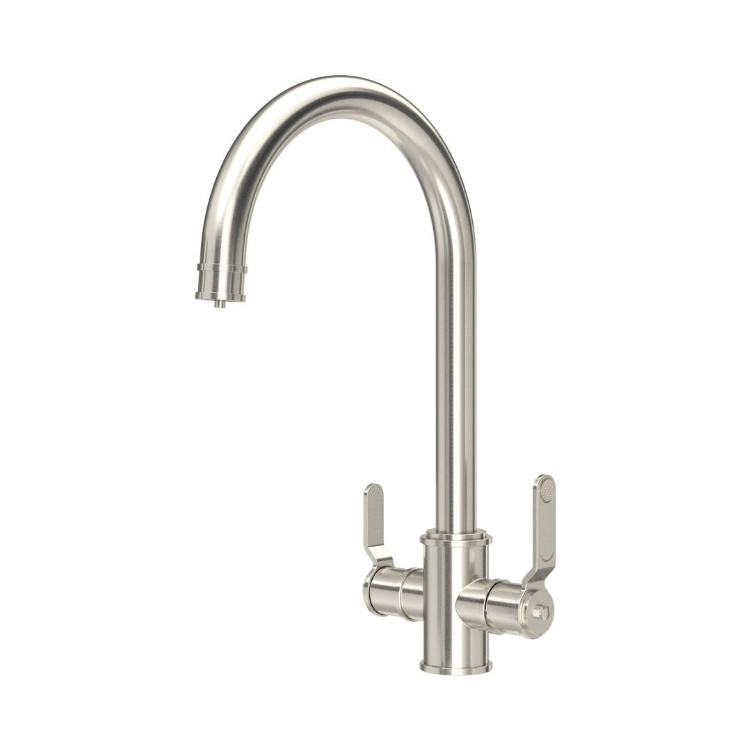 NEW Perrin & Rowe 1985HTPF Armstrong 3 in 1 Hot Water Tap Pewter AX4522