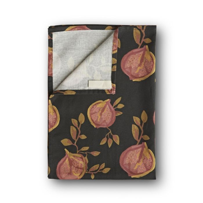 NEW Authentic AGA Tea Towel Pomegranate Black Cloth CookShop IN STOCK