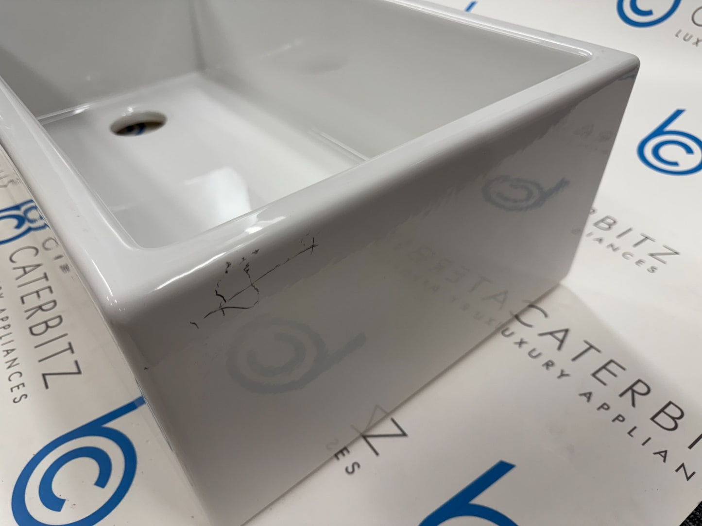 NEW Whitebirk Waddington 33 Ceramic White Kitchen Sink Shaws belfast BR2361