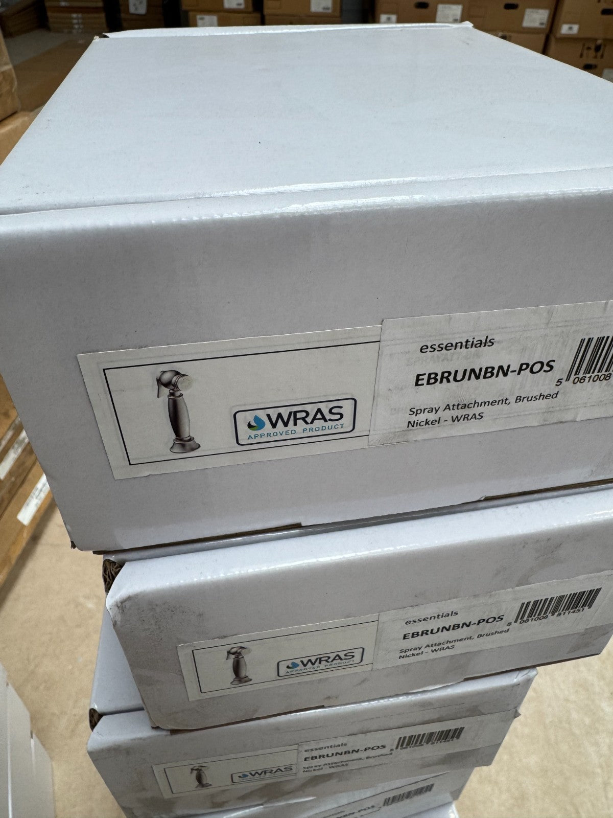 NEW Essential Kitchen Separate Rinse Spray Tap Hose NICKEL AX4495