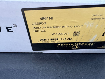 NEW Perrin & Rowe 4861NI Oberon Langbourn Monobloc Sink Mixer Tap Nickel AX4423