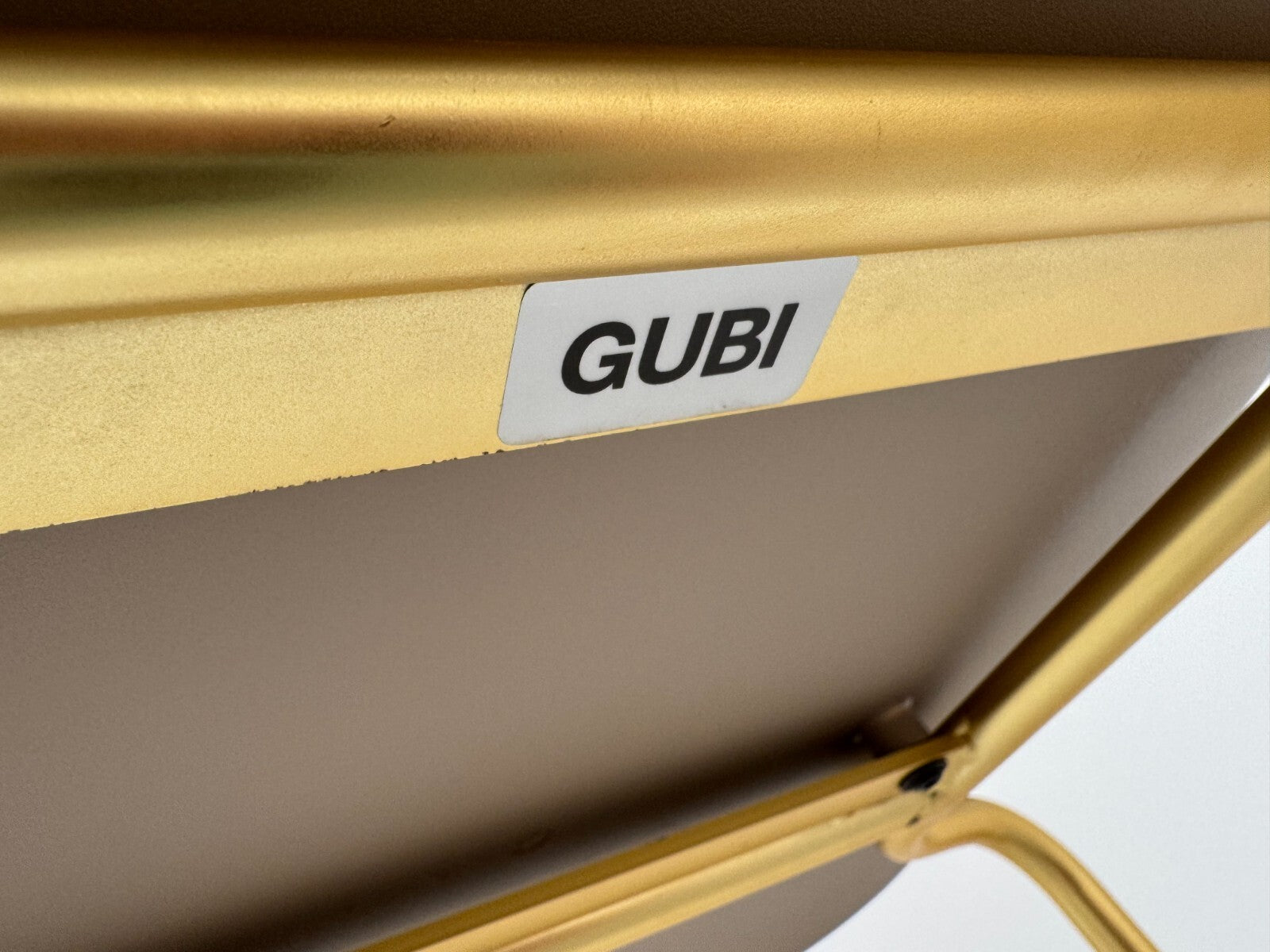 Ex Display GUBI stool BEETLE BAR CHAIR with brass base  AX018