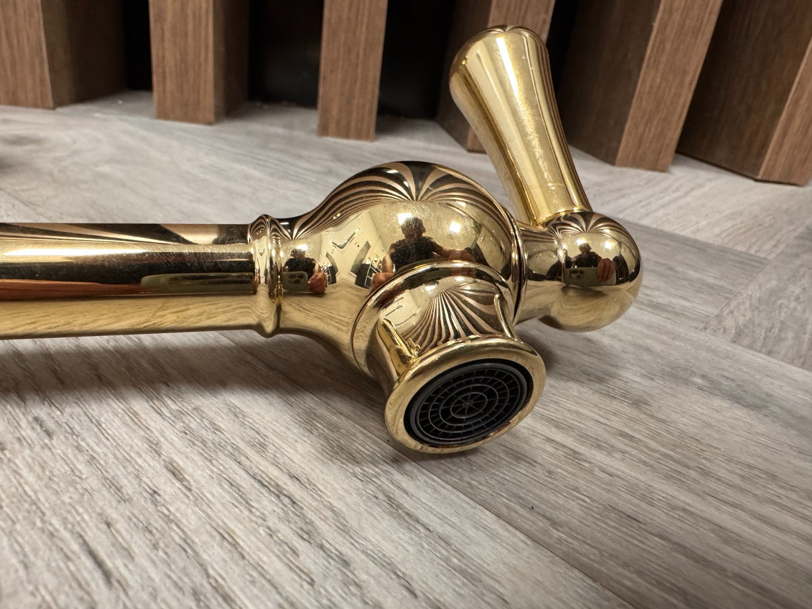 UNUSED Perrin & Rowe Phoenician 4799IG Pot Filler Tap GOLD lever AX4652