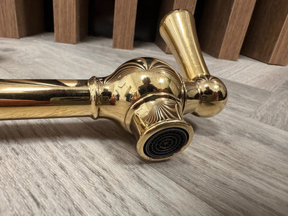 UNUSED Perrin & Rowe Phoenician 4799IG Pot Filler Tap GOLD lever AX4652