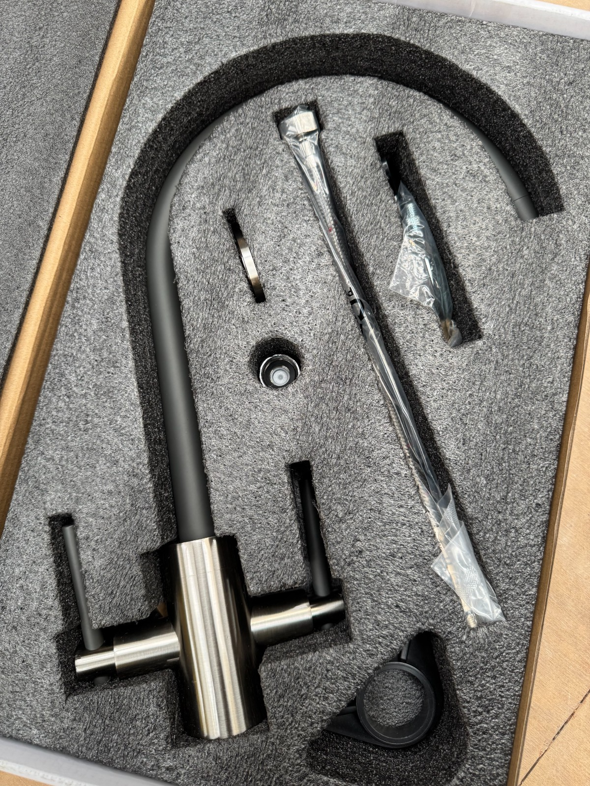 NEW Steel Twin Lever round Mixer Carysil Victoria plumbing tap factory AX4567