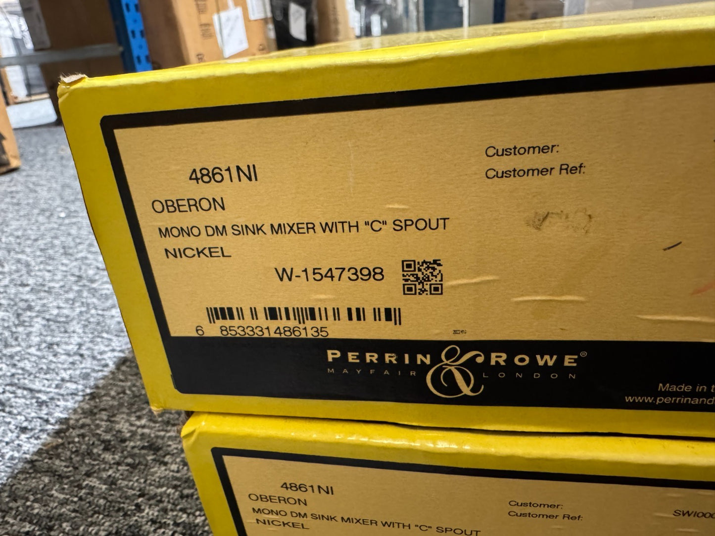 NEW Perrin & Rowe 4861NI Oberon Kitchen Mixer Tap NICKEL BR4197