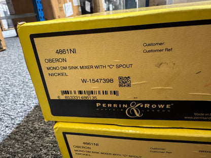 NEW Perrin & Rowe 4861NI Oberon Kitchen Mixer Tap NICKEL BR4197