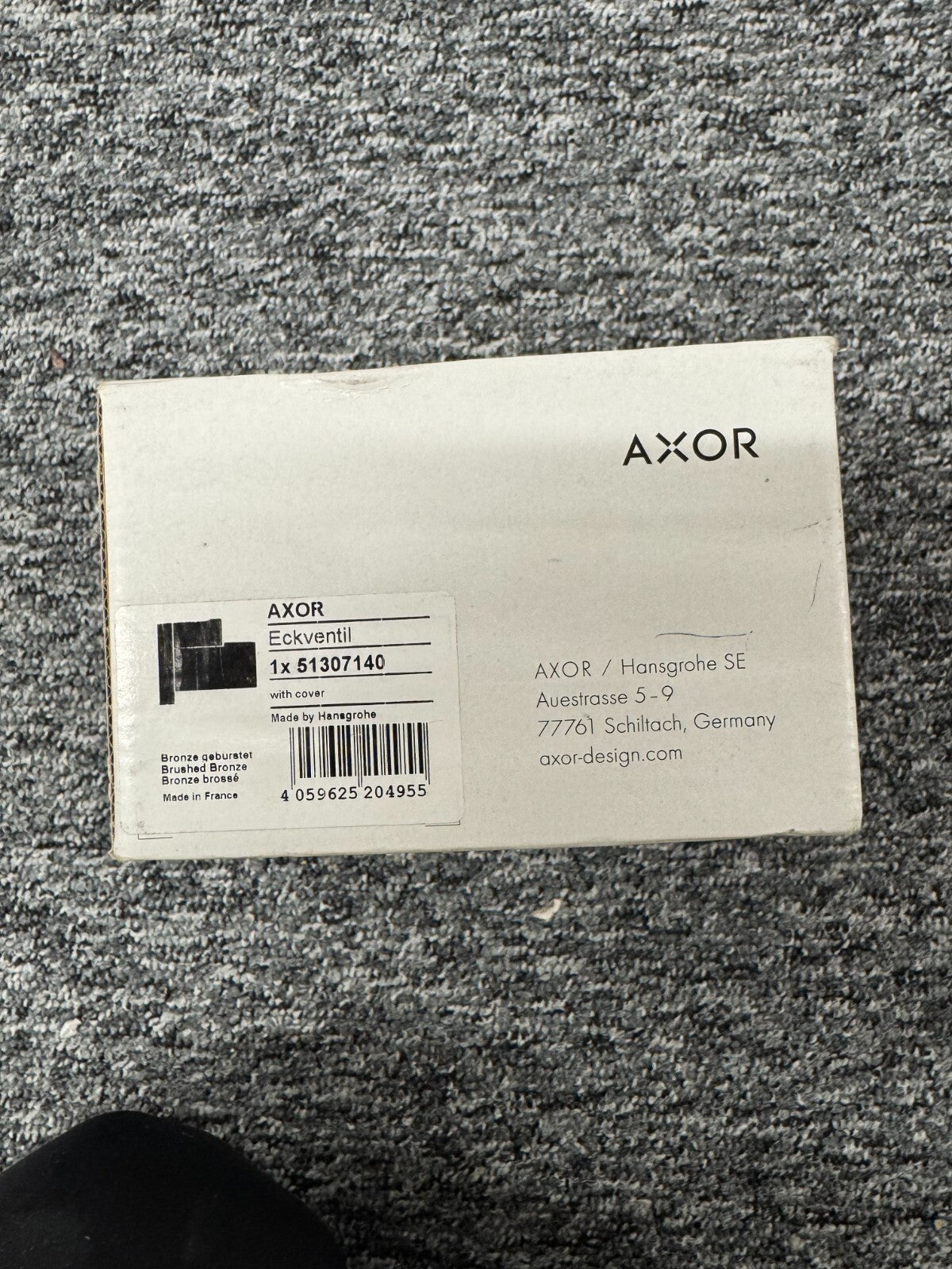 NEW Hansgrohe Axor 51307140 Eckventil angle valve slipcase Bronze BR858