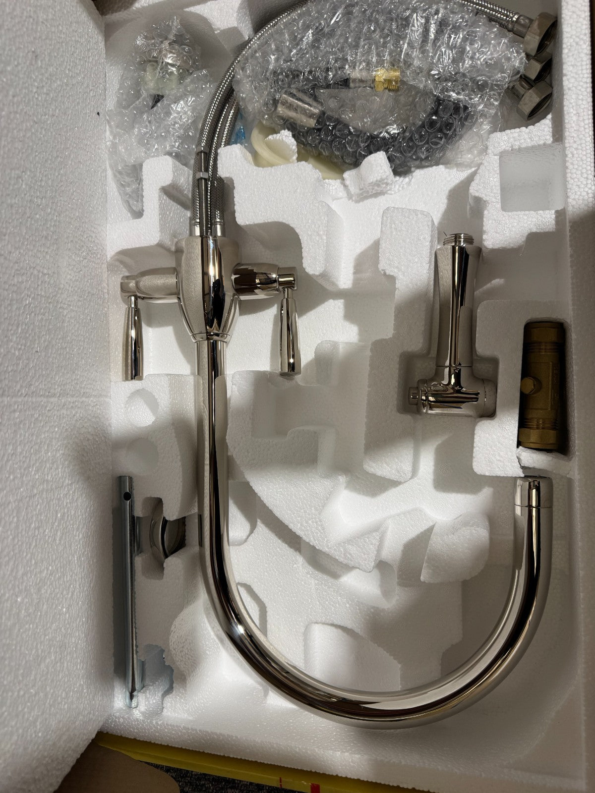NEW Perrin & Rowe Oberon 4866NI Kitchen Mixer Tap & Rinse NICKEL BR4198