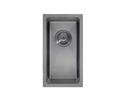 1810 ZenUno15 200U Gunmetal Inset Undermount Stainless Steel Kitchen Sink BR956