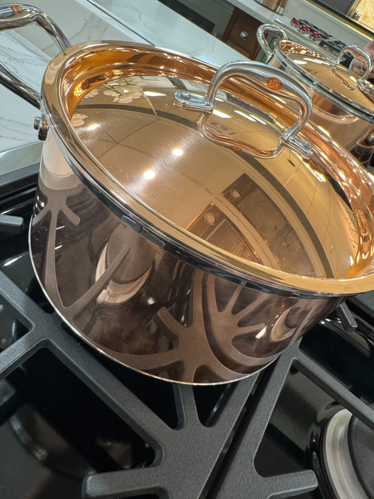 NEW Ruffoni Con Classe 9 piece Cookware Copper Pan Pot Set induction Gas AX