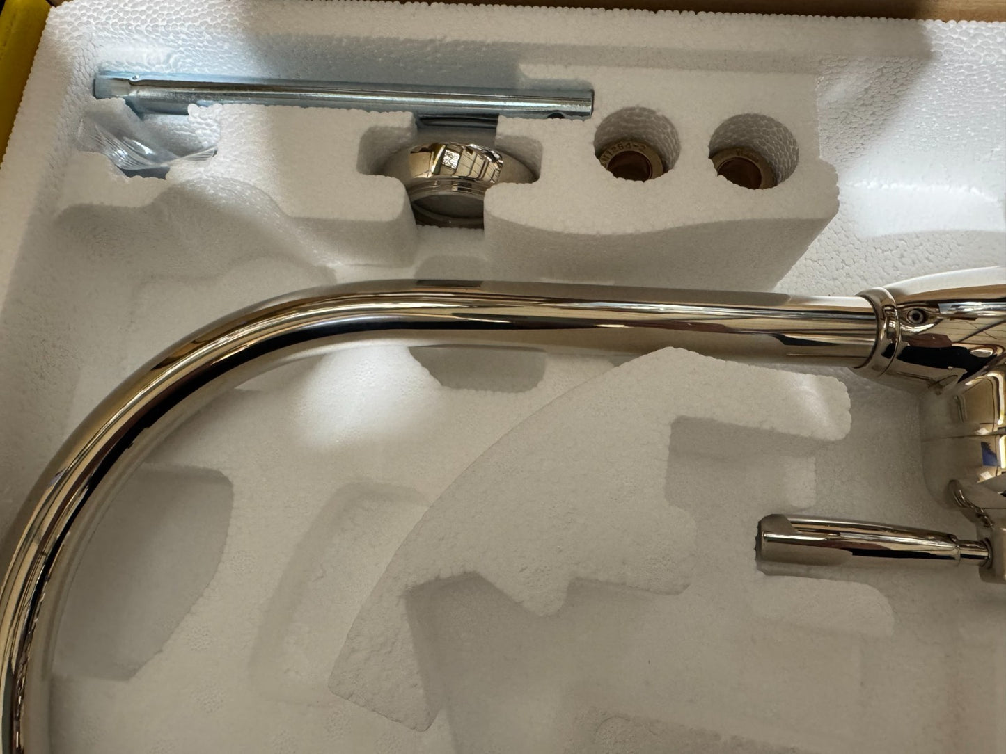 NEW Perrin & Rowe 4841NI Mimas Single Lever Tap with C Spout NICKEL BR4179