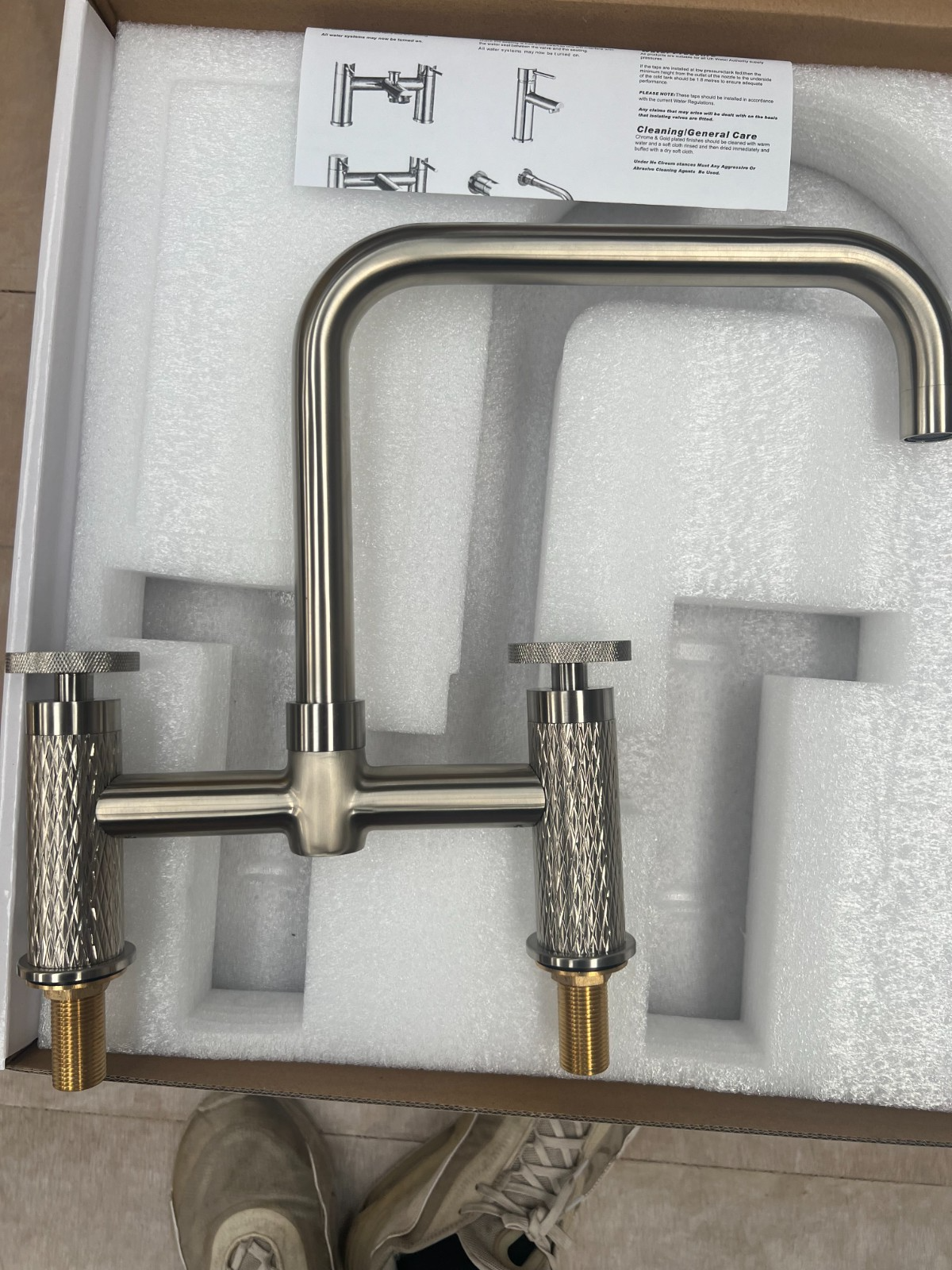 NEW StainlessSteel Quilt Kitchen Mixer tap Victoria plumbing tap factory AX4602