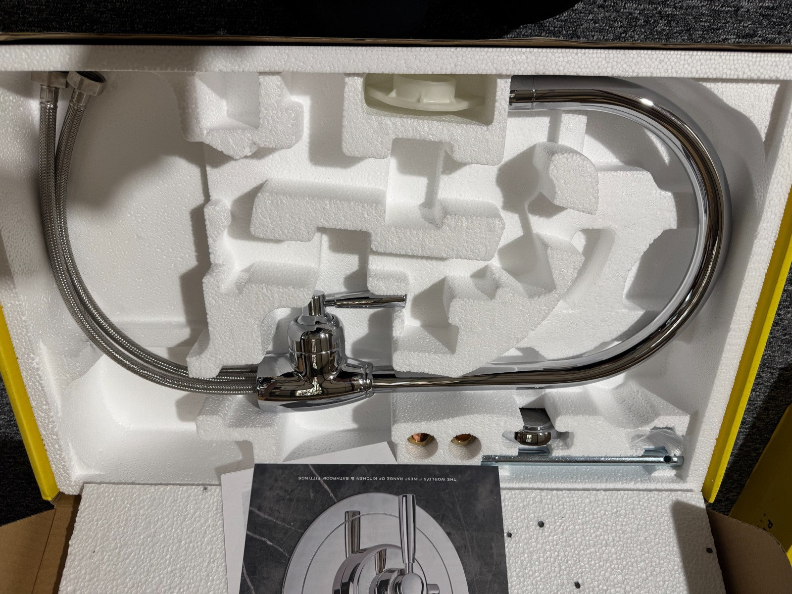 NEW Perrin & Rowe Mimas 4841CP Tap Mixer C Spout Chrome BR4180