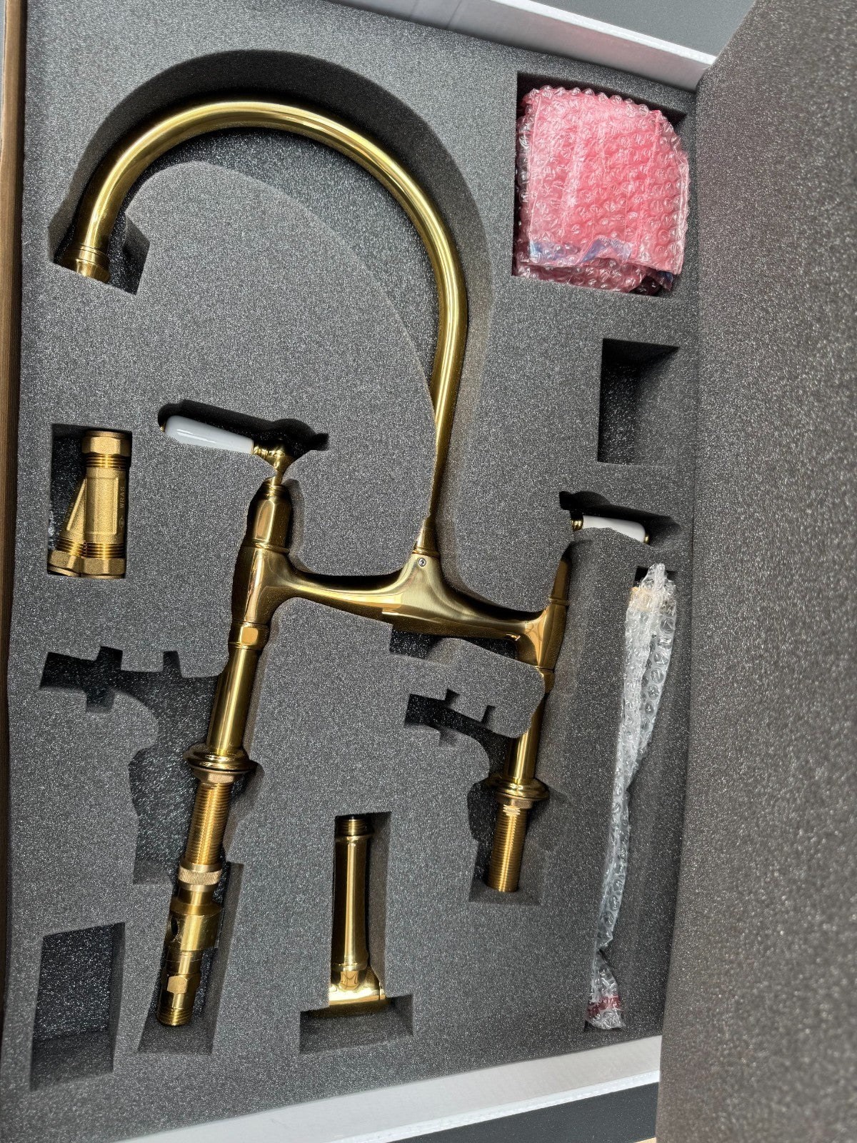 Perrin & Rowe 4173 BRWPC  Ionian Phoenician Bridge Sink Mixer With Rinse AX4296
