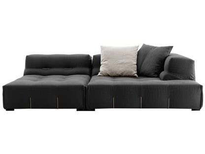 Ex Display B&B Italia Tufty Too Left hand Corner Sofa Chair black/ grey 2 piece