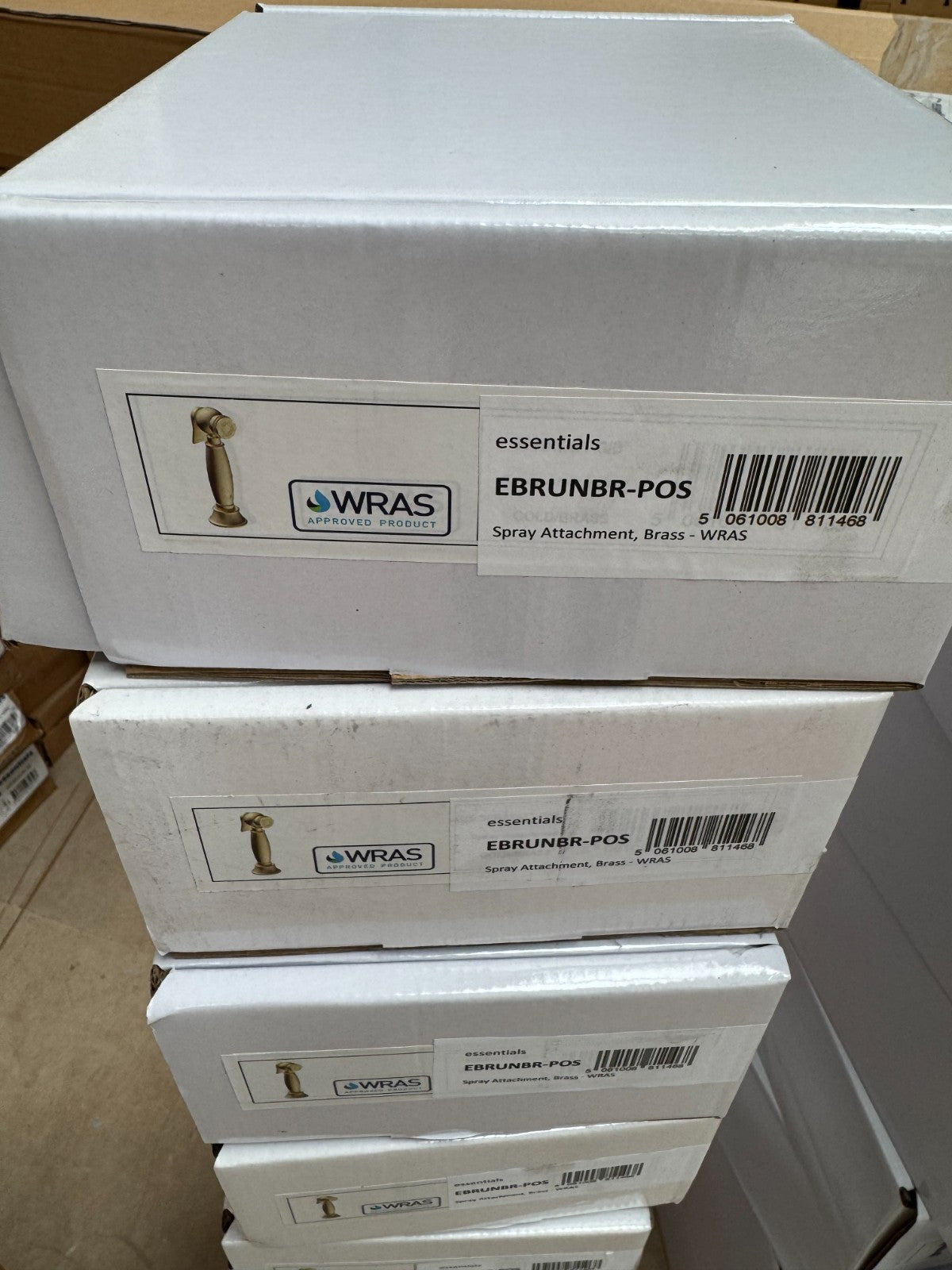 NEW Essential Kitchen Separate Rinse Spray Tap Hose BRASS AX4497