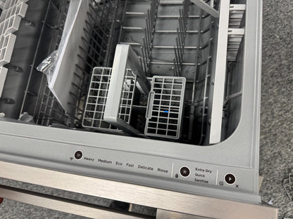 UNUSED Fisher & Paykel DD60DDFHX9 double drawer dishwasher silver BR2299