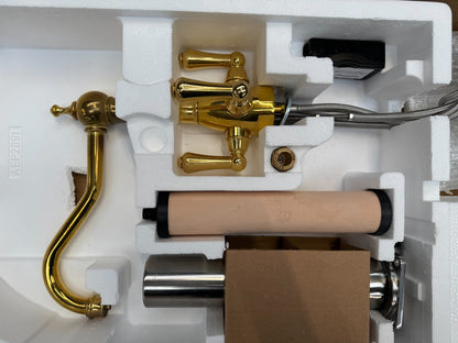 NEW Perrin & Rowe 1475BR Provence lever mixer Tap & Filtration Brass AX4445