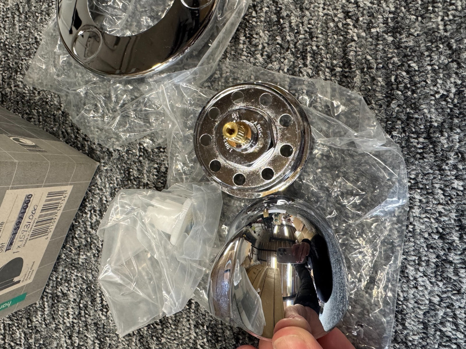 NEW Hansgrohe Shut Off Valve E Chrome Finish Kit 15971000 chrome control BR2118