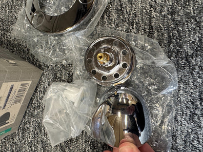 NEW Hansgrohe Shut Off Valve E Chrome Finish Kit 15971000 chrome control BR2118