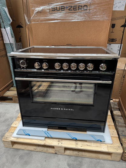 NEW Fisher & Paykel OR90SCI6B1 Induction Range Cooker oven Black GRADED BR4636