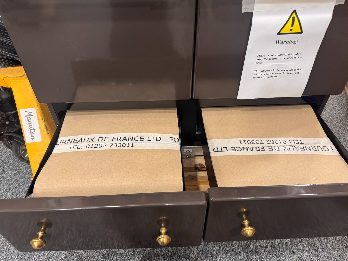 New Lacanche Cluny Range Cooker Double Oven 100cm Choc Brass BR4660