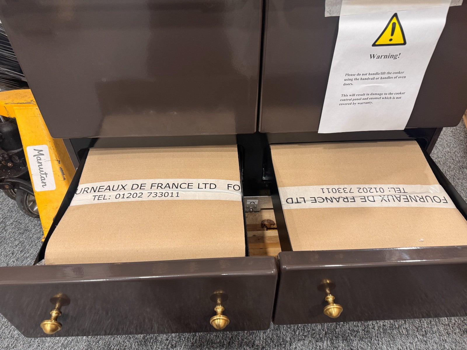 New Lacanche Cluny Range Cooker Double Oven 100cm Choc Brass BR4660