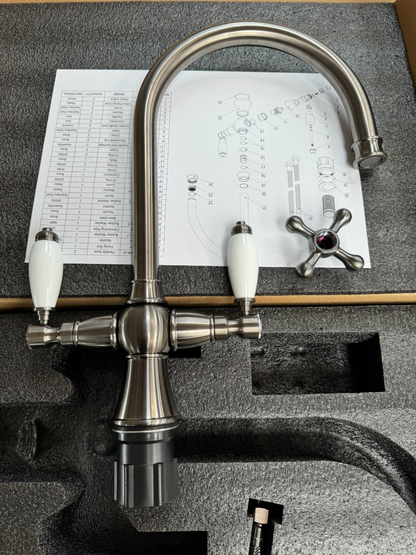 NEW Traditional Gunmetal Kitchen Mixer Victoria plumbing tap factory AX4533