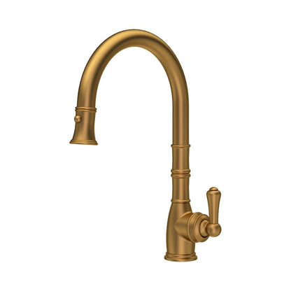 NEW Perrin & Rowe 4744AB Aquitaine Provence Kitchen pull down Tap BRASS  AX4308