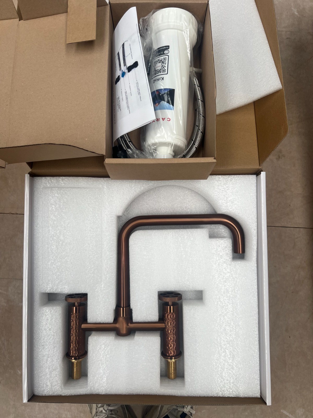 NEW Copper Quilt Kitchen Mixer tap Victoria plumbing tap factory AX4603