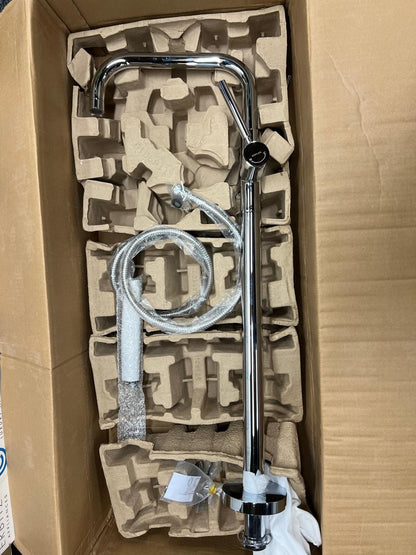 New Kohler K-10129 Purist Floor mount bath Tap bathroom shower Chrome BR4104