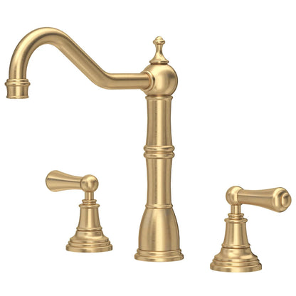 NEW Perrin & Rowe 4771SB Alsace Provence 3 hole Kitchen Mixer BRASS Tap AX4433