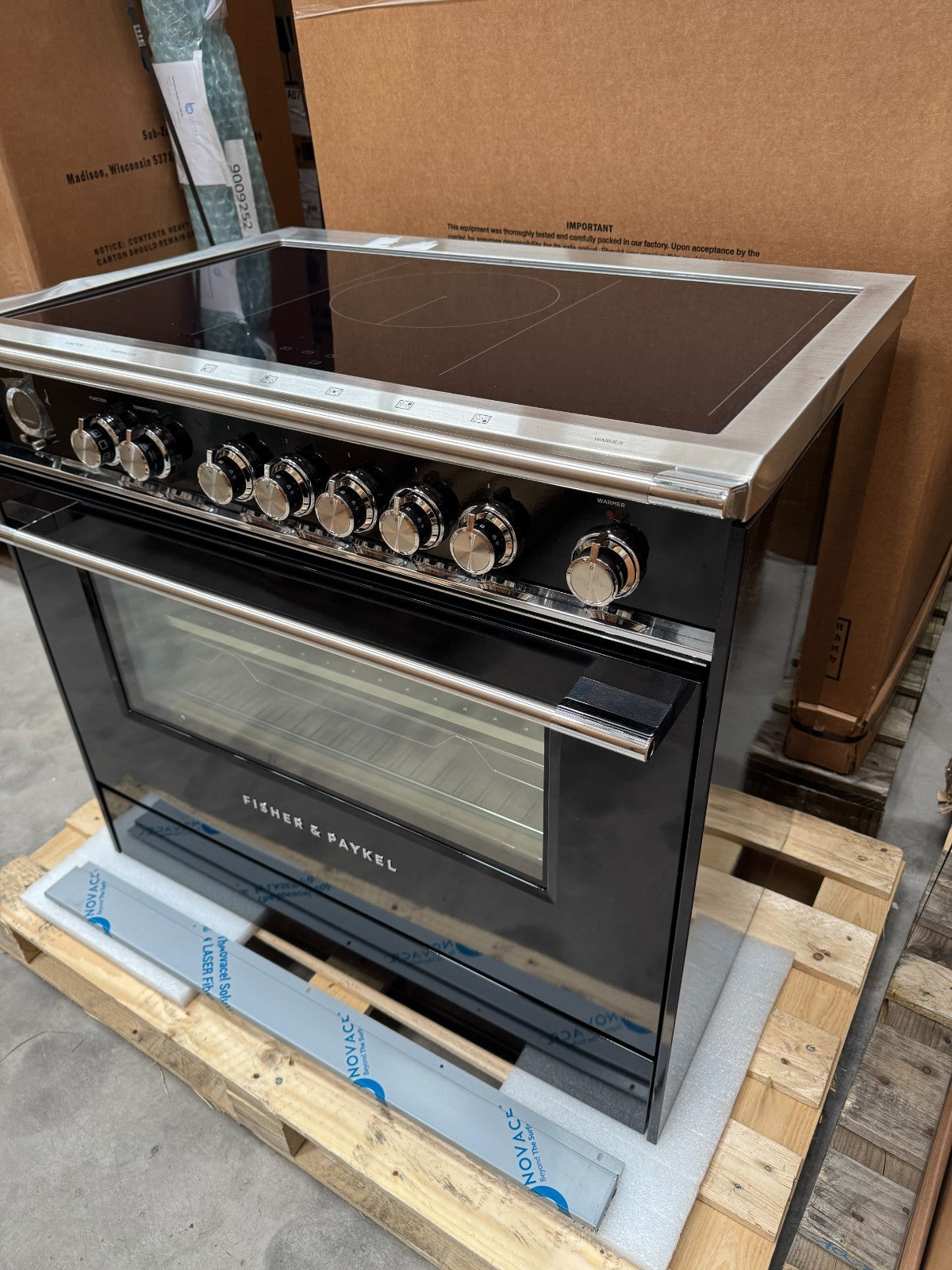 NEW Fisher & Paykel OR90SCI6B1 Induction Range Cooker oven Black GRADED BR4636