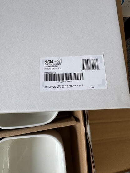 NEW KOHLER K-3760-NA Stages 33 Inch Stainless Kitchen Sink & Accessories BR4392