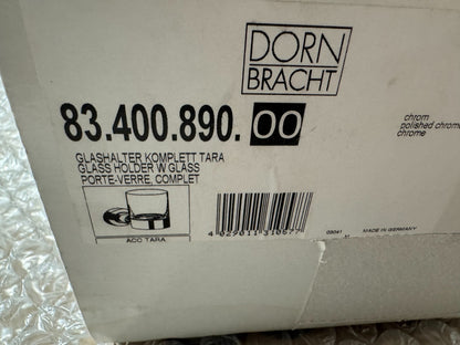 NEW Dornbracht 83.400.890.00 Tara Toothbrush Holder Glass Chrome BR905