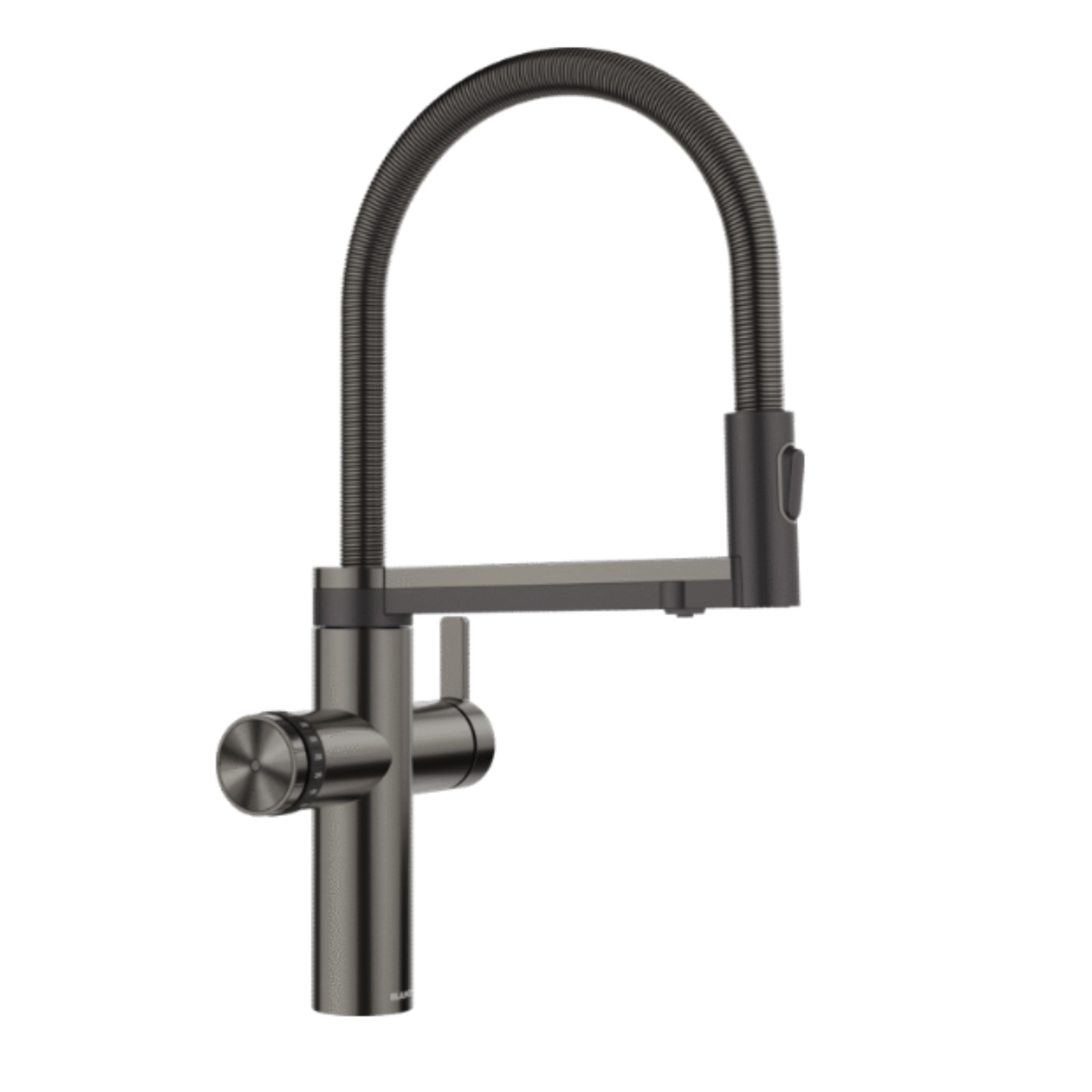 Ex Display Blanco Choice Icona Dark Steel Tap & CHOICE.AII Tank 527659 527661