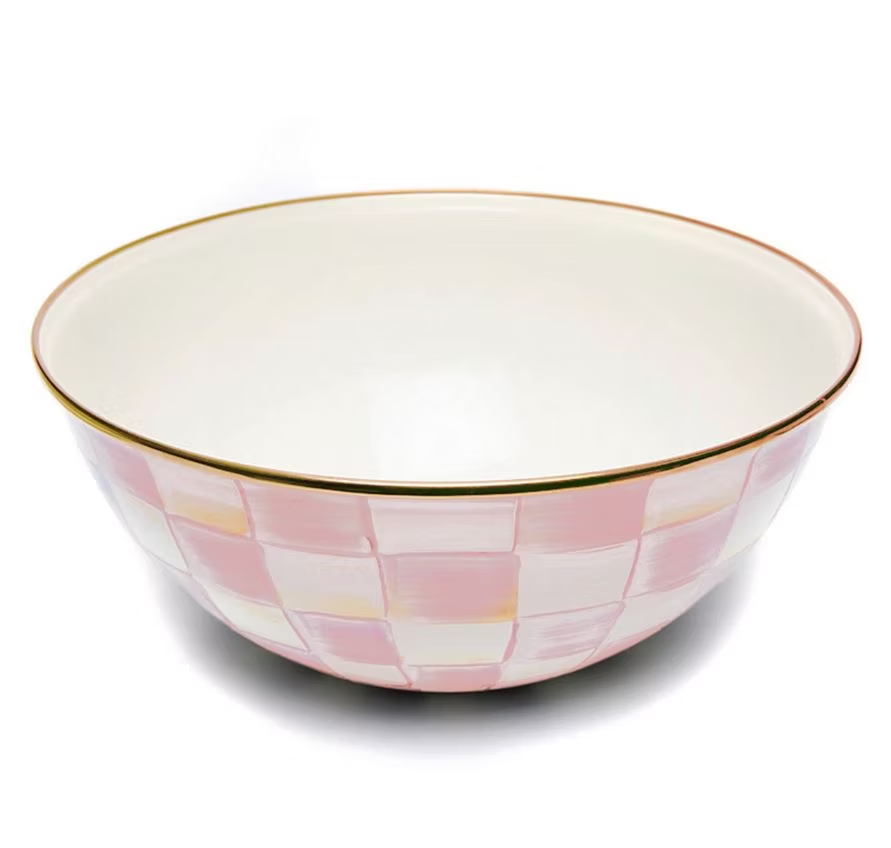 NEW Mackenzie-Childs ROSY CHECK Items Enamel Finish IN STOCK Available Now